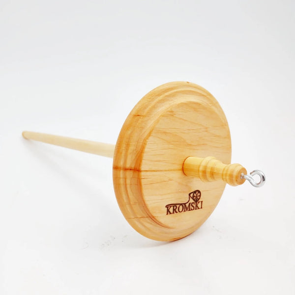 Kromski Wooden Drop Spindle - Top or Bottom Whorl - Folding Travel Spindle