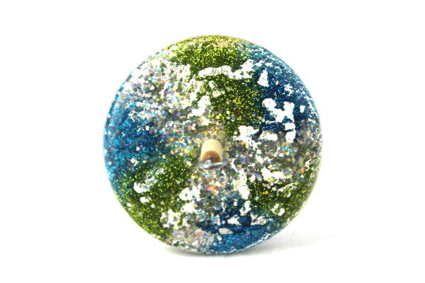 Rainbow Glitter Drop spindle #707
