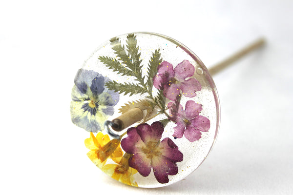 Floral Drop Spindle #814