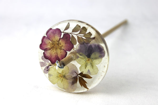 Floral Drop Spindle #817