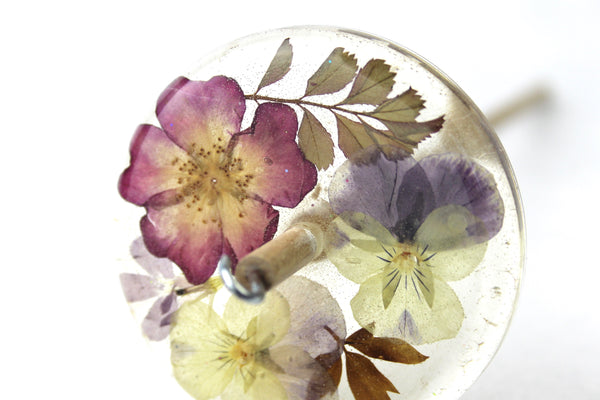 Floral Drop Spindle #817