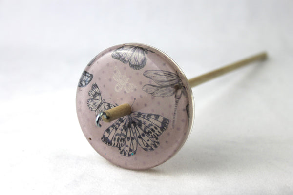 Butterfly Patterned Drop spindle #723
