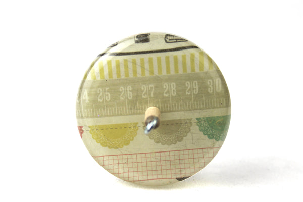 Patterned Drop spindle #719
