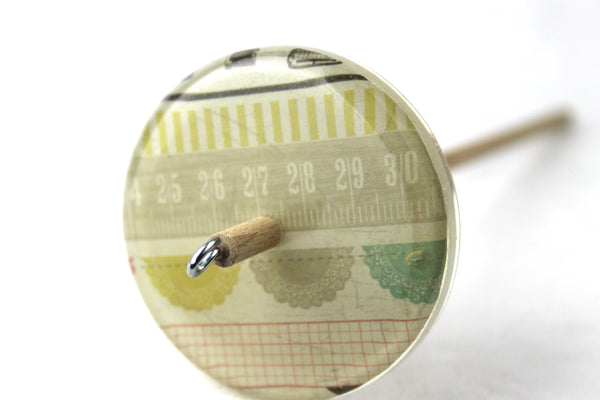 Patterned Drop spindle #719