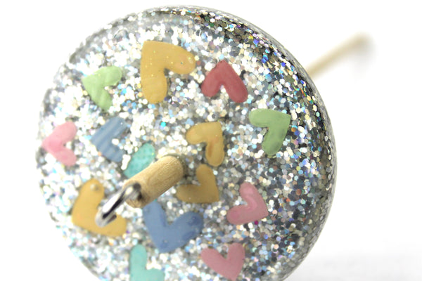 Glitter Drop spindle #734