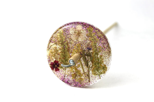 Glitter Floral Drop Spindle #793