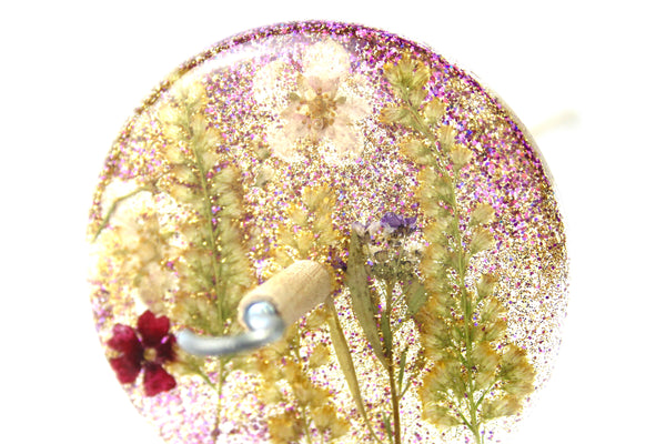 Glitter Floral Drop Spindle #793