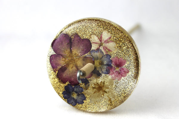 Glitter Floral Drop Spindle #804