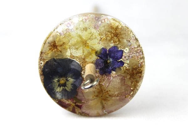 Glitter Floral Drop Spindle #798