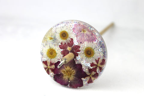 Glitter Floral Drop Spindle #801