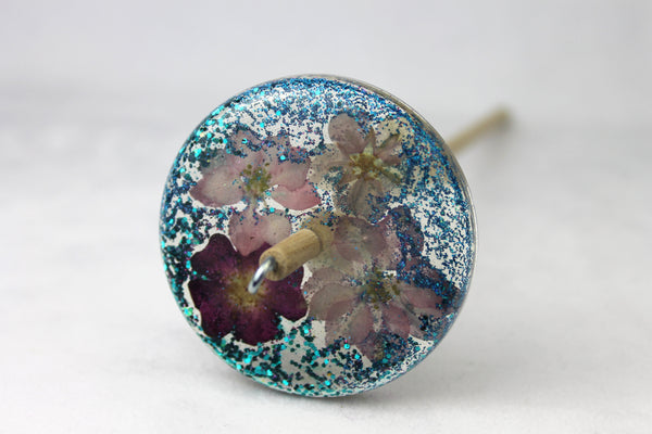Glitter Floral Drop Spindle #800