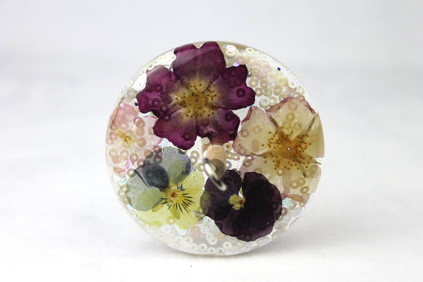 Glitter Floral Drop Spindle #797