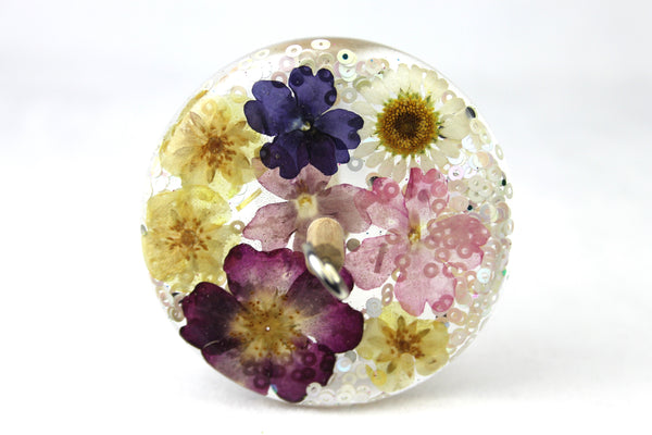Glitter Floral Drop Spindle #799
