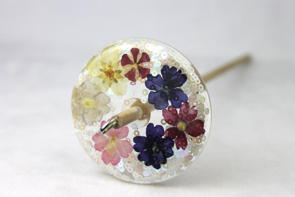 Glitter Floral Drop Spindle #795