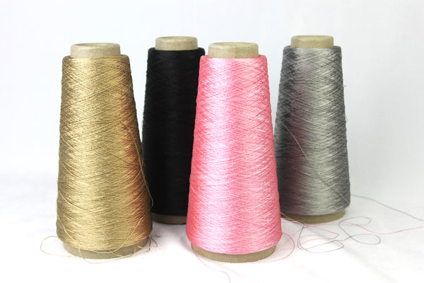 Fine Viscose Yarn - Plying, autowrapping, weaving