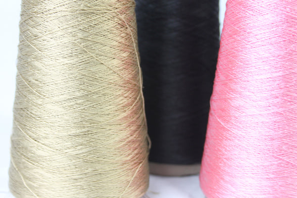 Fine Viscose Yarn - Plying, autowrapping, weaving