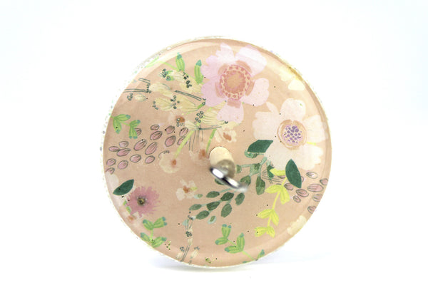Patterned Floral Drop Spindle 0003