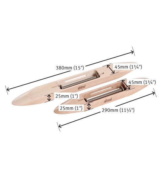 Ashford boat shuttles in 29cm and 38cm sizes