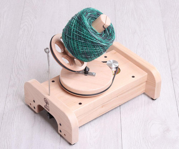 Ashford Electric Ball Winder in lacquered Silver Beech