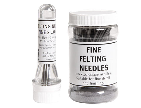 Ashford specialist felting needles in packs of ten