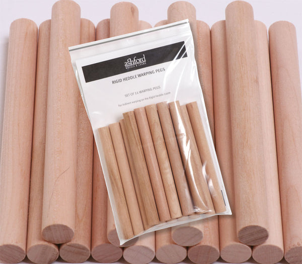 Pack of 14 Ashford rigid heddle loom warping pegs