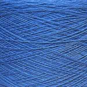 Fusion cotton acrylic coned yarn in blue