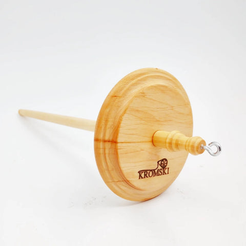 Kromski Wooden Drop Spindle - Top or Bottom Whorl -  Folding Travel Spindle