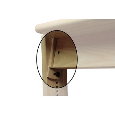 Louet tilting kit fitted to a loom bench