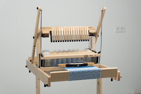 Louet Jane multi-shaft table loom in lacquered beech