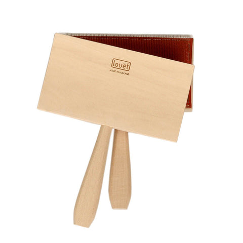 Louet large hand carders with ergonomic curved wooden backs