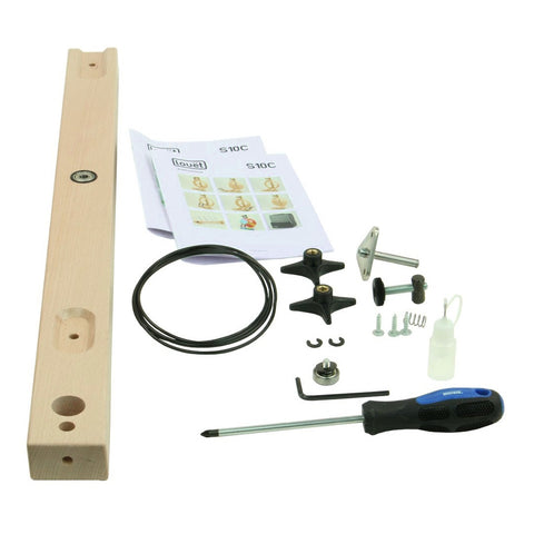 Louet S10C back post and hardware replacement assembly