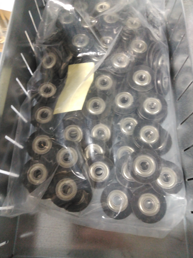 Complete Louet Hollandia roller set with 32 large and 16 small bearing rollers
