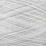 Recycled cotton and polyester coned yarn - White 1
