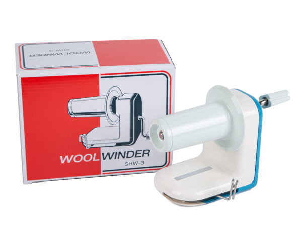 Silver Reed SHW3 wool winder with its product box