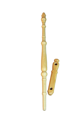 Kromski Minstrel wooden distaff for holding flax and long fibres while spinning