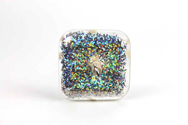 Disco Glitter Square Drop Spindle #347