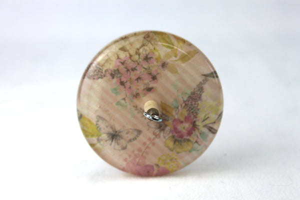 Butterfly Patterned Drop spindle #724