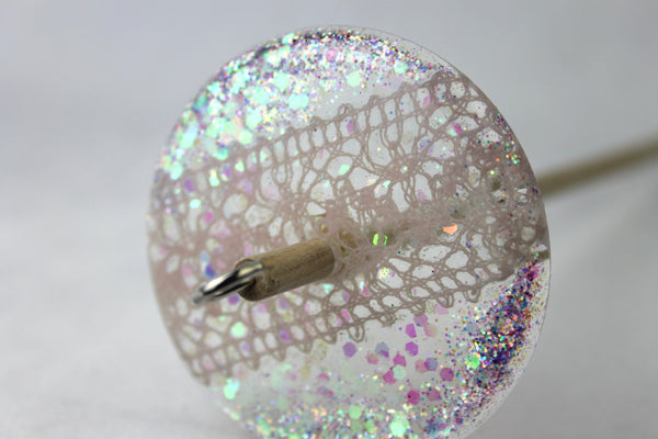 Glitter Lace Drop spindle #736