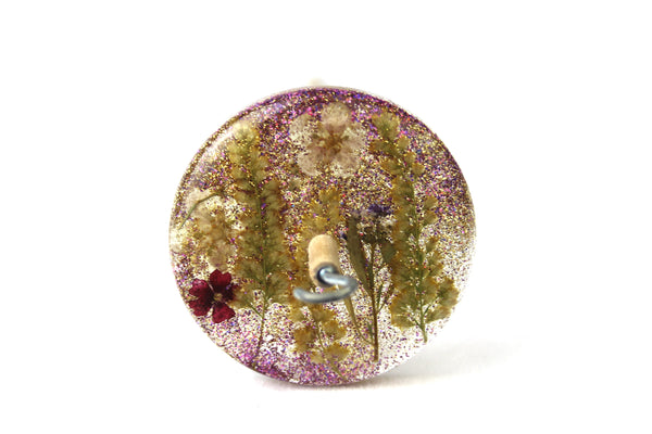 Glitter Floral Drop Spindle #793