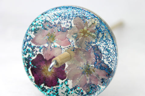 Glitter Floral Drop Spindle #800