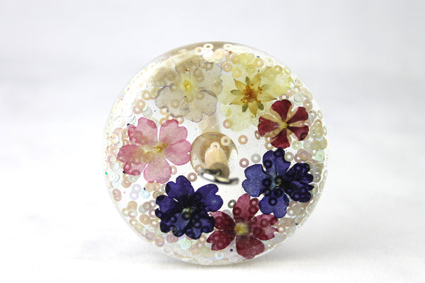 Glitter Floral Drop Spindle #795