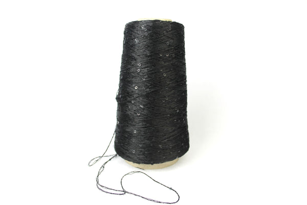 Sequin Yarn -  Plying, autowrapping, weaving