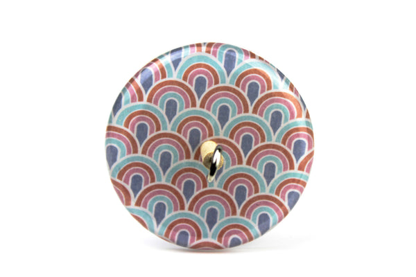 Retro Patterned Drop Spindle 0005