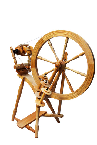 Kromski Interlude Spinning Wheel – Saxony Single Treadle Wheel