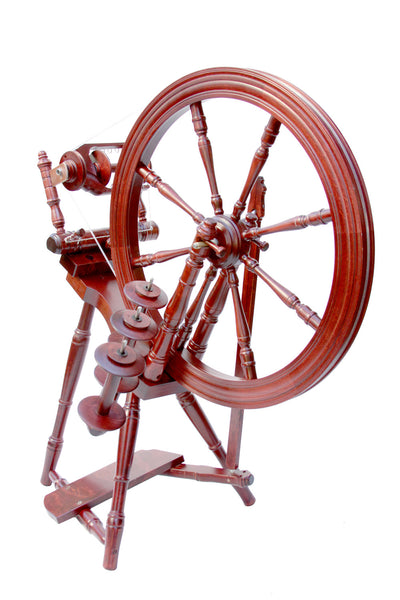 Kromski Interlude Spinning Wheel – Saxony Single Treadle Wheel